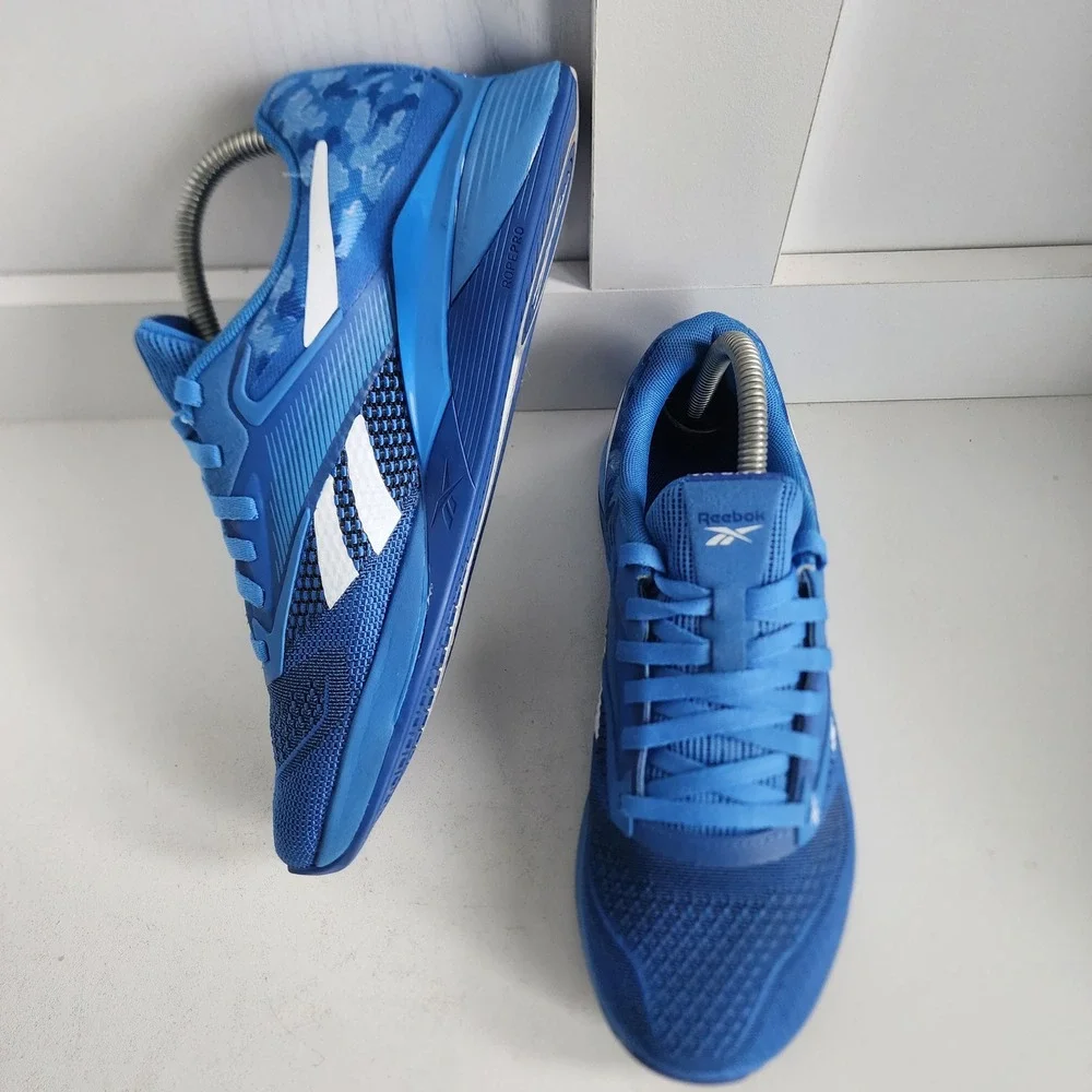 *Reebok Nano X4 Blue Camo Training Shoe Women 7.5/ Men 6.5 Gym Sneaker MSRP $150